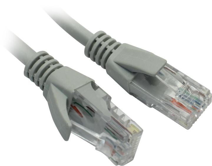 ExeGate <UTP-RJ45-RJ45-5e-5M-GY> Patch Cord UTP кат.5e, 5м,  серый  <EX138964RUS> 