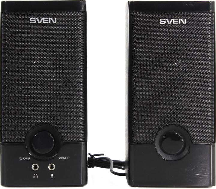 SVEN SPS-603, чёрный, акустическая система 2.0, USB, мощность 2x3 Вт(RMS)