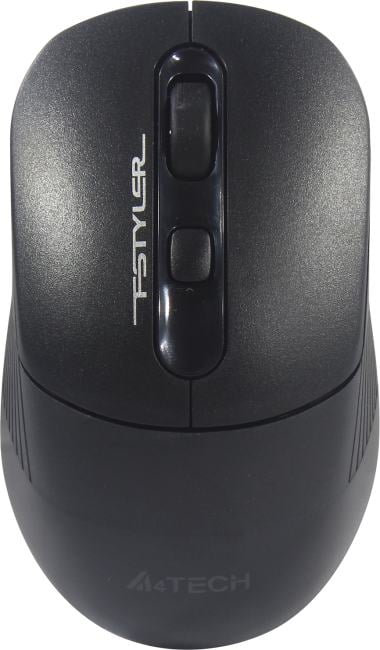 A4Tech FSTYLER Wireless&Bluetooth Optical Mouse <FB10CS Stone Black> (RTL)  USB  4btn+Roll