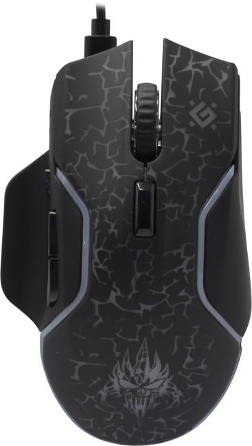 Мышь беспроводная DEFENDER Oneshot (Один выстрел) GM-067 черный (USB, 3200dpi, 7but) (52067)