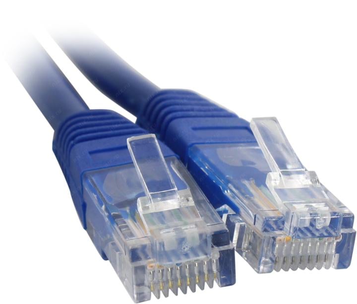 Кабель патч-корд U/UTP 5e кат. 5м Filum FL-U5-C-5M-BL 26AWG(7x0.16 мм), чистая медь, PVC, синий