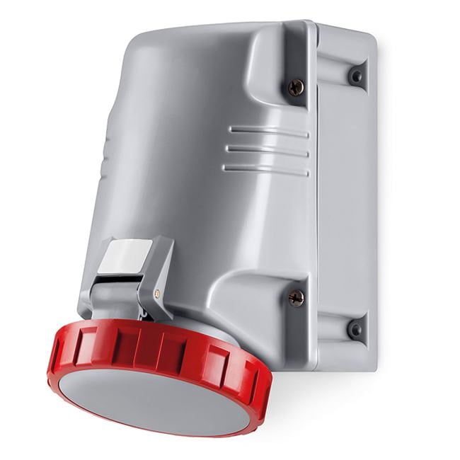Розетка настенная DKC DIS51512557 IP67  125A  3P+E+N  400В, "Quadro"
