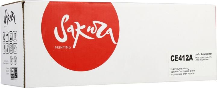 Картридж Sakura CE412A, для HP LJ Pro 300 M351/400 M451, желтый
