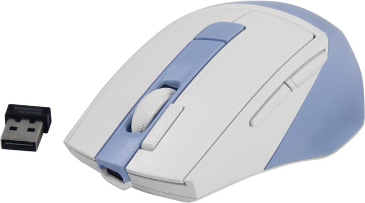 A4Tech FSTYLER Wireless Optical Mouse <FG45CS Air2 Icy Blue>  (RTL) USB 7btn+Roll