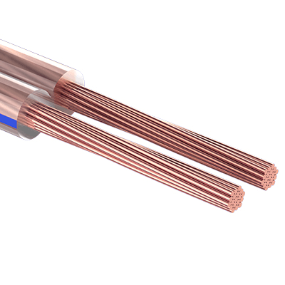 01-6203-3-10 Кабель акустический REXANT 2х0,50 мм?, прозрачный BLUELINE, мини-бухта 10 м