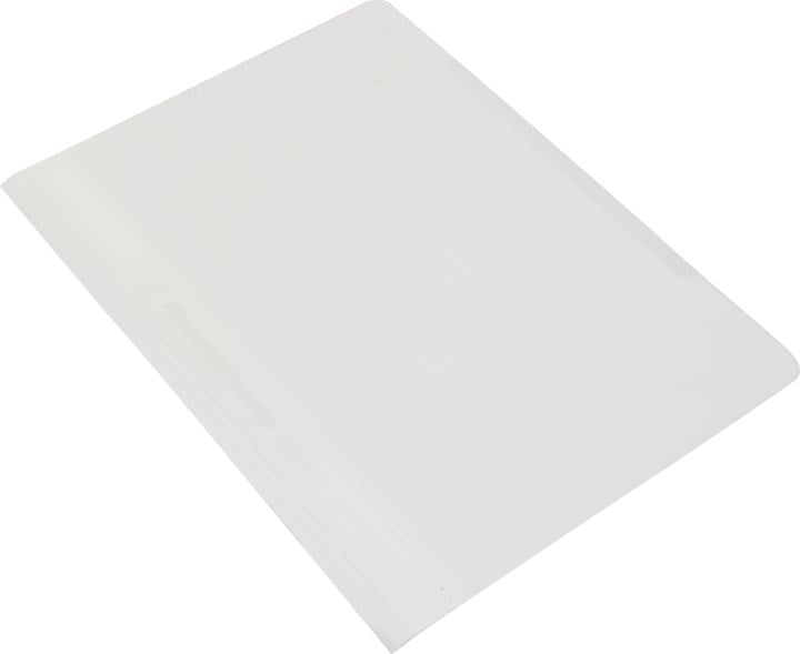 Бюрократ <816309-PS20wh> Папка-скоросшиватель, A4, прозрачный верхний лист, белый (цена за 1шт, в  уп.  20шт)