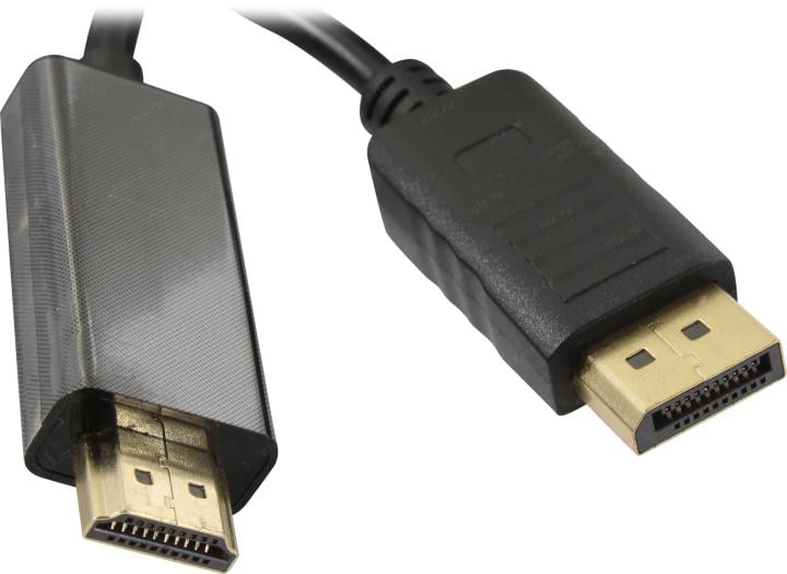 ExeGate <EX-CC-DP-HDMI-2.0> Кабель-переходник DisplayPort (M) ->HDMI (M)  2м  <EX294710RUS>
