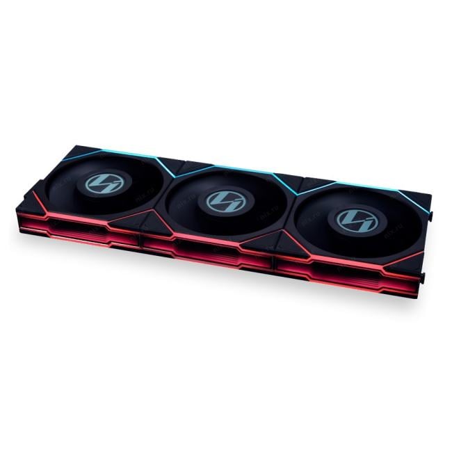 Вентилятор для корпуса Lian Li UNI FAN TL LCD 120, ARGB, PWM, 3x120mm, 1900RPM, 3pcs, with Controller, 28mm thickness, Black 12TLLCD3B