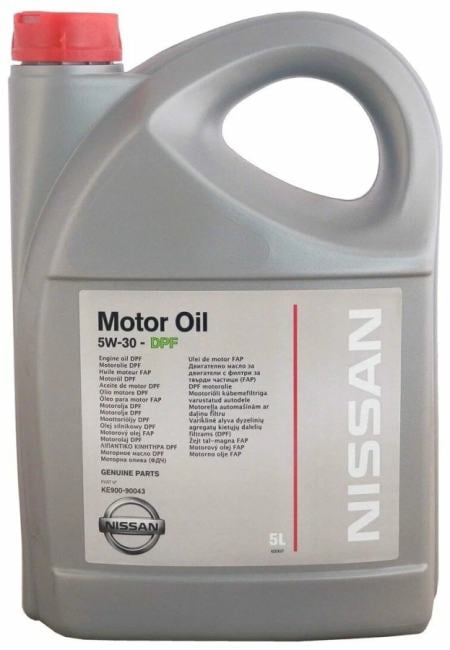 NISSAN KE90090043 Масло моторное NISSAN 5W30 (5L) NISSAN 5W30 DPF CF/SM, C3 (синт)