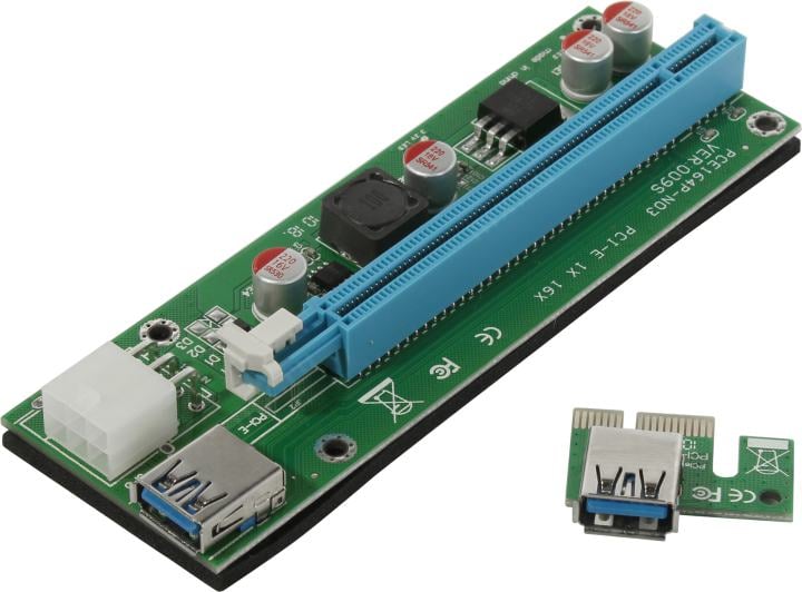 Espada < EPCIeKit ver009s> Адаптер PCI-Ex1 M -->  PCI-Ex16  F