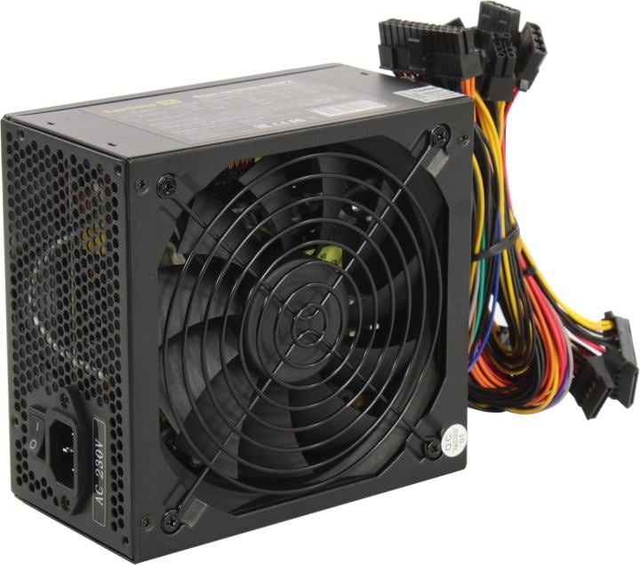 Exegate EX292174RUS Блок питания 400W ExeGate 400PPX (ATX, APFC, КПД 80% (80 PLUS), 14cm fan, 24pin, (4+4)pin, PCIe, 5xSATA, 4xIDE, FDD, RTL, black)