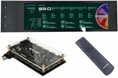 LAMP-CU135A Панель управления вентиляторами и подсветкой Lamptron  CU135  ARGB  Fan&Light Controller