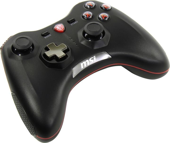 Геймпад MSI Force <GC20 (V2)> (11кн., 4/8 поз.перекл.,  2  мини-джойстика,  USB PС/PS3)