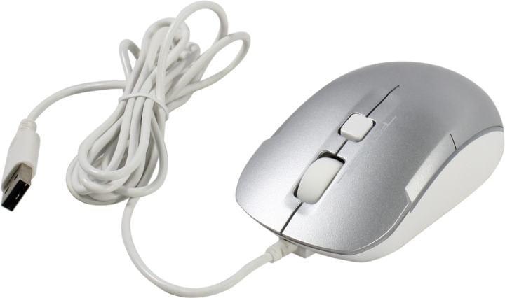 A4Tech FSTYLER Optical Mouse <FM26S Icy White>  (RTL) USB 4btn+Roll