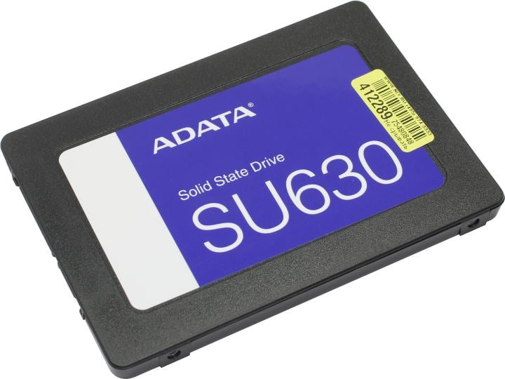 Твердотельный накопитель SSD ADATA SU630SS ASU630SS-240GQ-R 240GB 2.5" Client  SATA 6Gb/s, 520/450, IOPS 30/65K, MTBF 1.5M  3D QLC, 50TBW, RTL (469175)