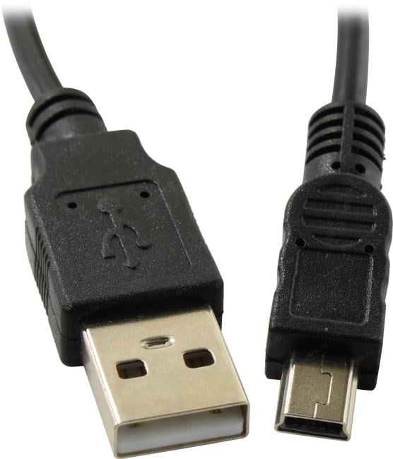 ExeGate <EX-CCP-USB2-AM5P-1.8> Кабель USB 2.0 A-->miniB5P 1.8м,  2 фильтра <EX294758RUS>