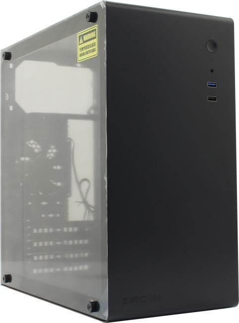 Minitower ZIRCON <Mozart BK>  MicroATX без БП