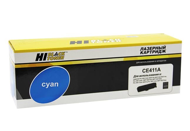 Картридж Hi-Black (HB-CE411A) для HP CLJ Pro300 Color  M351/M375/Pro400  M451/M475,  C, 2,6K