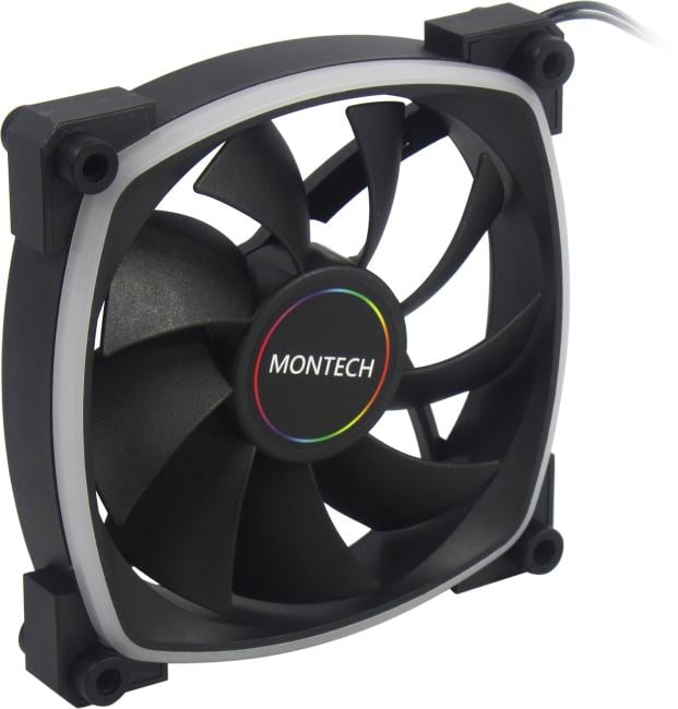 Montech <AX120 PWM> (4пин, 120x120x25мм,  27дБ,  800-1600об/мин)