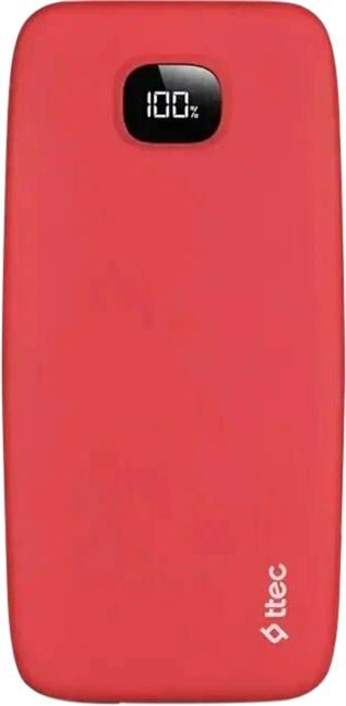 TTEC 2BB209GK TTEC ChargeUp Pro LCD 10.000mAh PD 20W Powerbank - Red