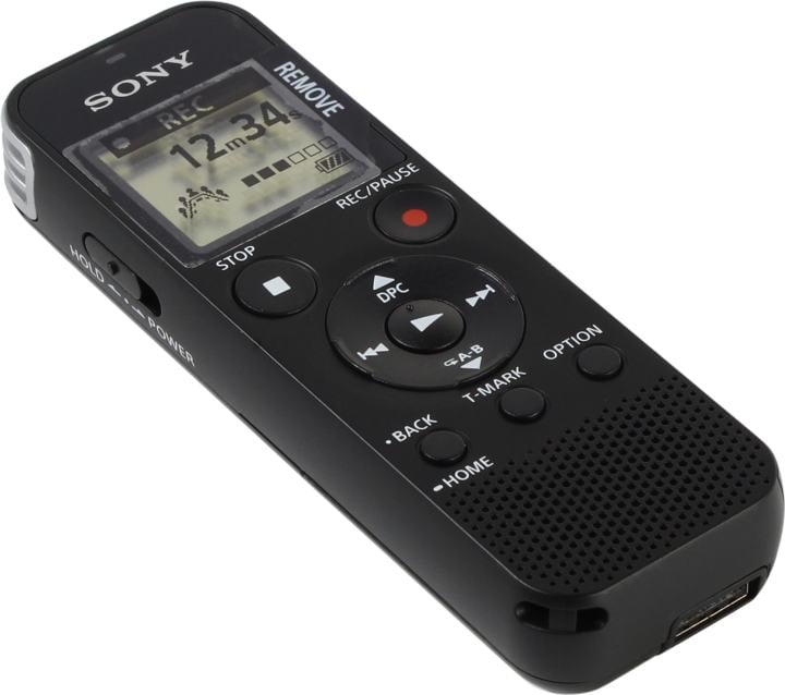 SONY <ICD-PX470> цифр. диктофон (4Gb/159ч, LCD,  microSD, USB, 2x