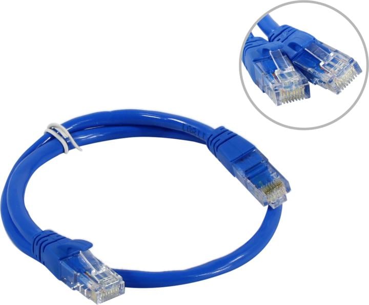 ExeGate <UTP-RJ45-RJ45-C6-0.5M-BL> Patch Cord UTP кат.6,  0.5м,синий  <EX282024RUS> 