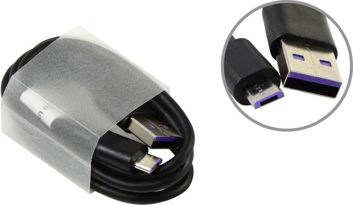 Rexant (18-4268) Кабель USB-A – micro USB, 1А, 1м, ПВХ, черный