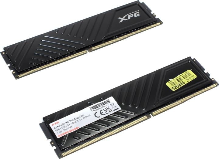 ADATA XPG Gammix D35 <AX4U320016G16A-DTBKD35> DDR4 DIMM 32Gb KIT  2*16Gb <PC4-25600> CL16
