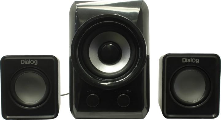 Колонки Dialog Progressive AP-250 <Black> (2x15W+Subwoofer 50W,дерево,  SD, USB,  Bluetooth, FM, ПДУ)