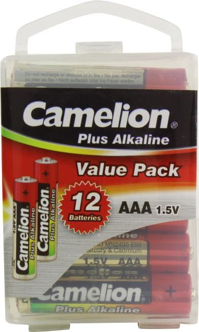 Camelion LR03-PBH12, Size "AAA", 1.5V, щелочной  (alkaline)  <уп.  12 шт>