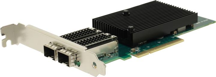 Exegate EX299015RUS Сетевой адаптер ExeGate EXE-X710-2SFP+ (PCI-E x8 v.3, порты 2x SFP+, Dual 10Gb/s, Server NIC Chipset Intel FTXL710)