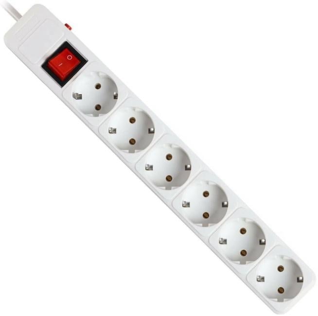Сетевой фильтр Smartbuy  <SBSP-6-18-W>  <1.8м>  (6 розеток)