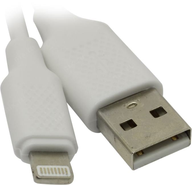 HARPER <BCH-521 White> Кабель USB AM-->Lightning 1м