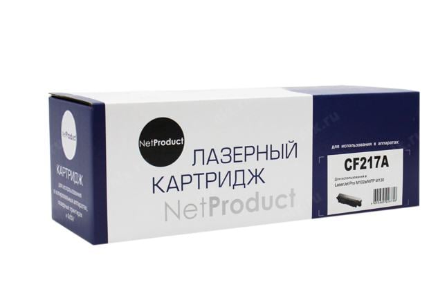 Тонер-картридж NetProduct N-CF217A, для HP LJ Pro M102a, 1,6K