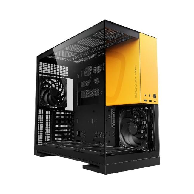 Miditower Geometric Future Model 5 <1AM5WKBY01100> Black  Yellow  E-ATX  без БП