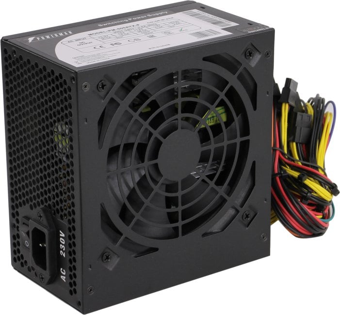 Блок питания Powerman <PM-500ATX-F Black> 500W ATX  (24+2x4+2x6пин)  <6136308>