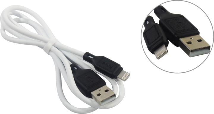 Hoco X90 White <788412> Кабель  USB AM-->Lightning 1м