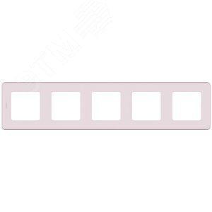Рамка Legrand 673974 Inspiria розовая - 5 постов