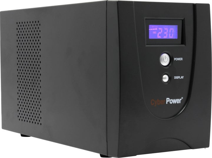 ИБП CyberPower VALUE 2200E, Line-Interactive, 2200VA/1320W, USB&Serial, RJ11/RJ45, 4 Schuko розетки, Black, 0.16х0.21х0.35м., 15.8кг./ UPS Line-Interactive CyberPower VALUE2200ELCD 2200VA/1320W USB/RS-232/RJ11/45 (4 EURO)