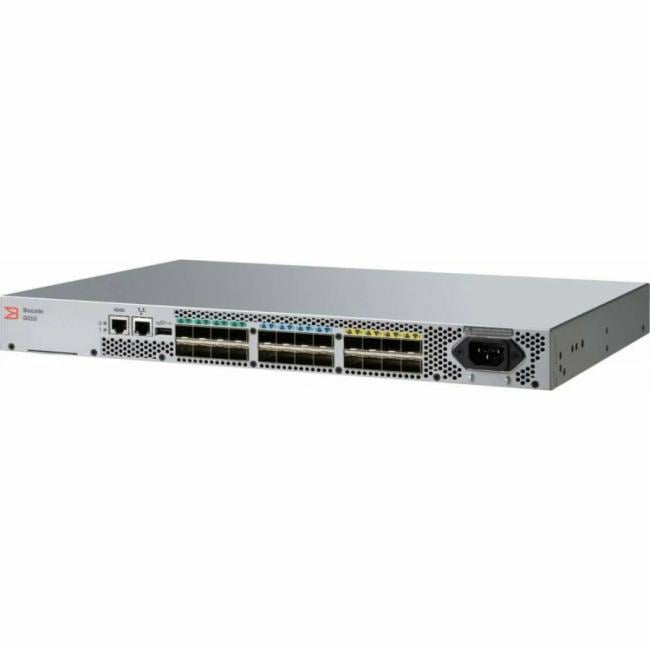 BR-G610-24-16G-0_CR Brocade Коммутатор Brocade G610 24-port FC Switch, 24-port licensed, incl 24x 16Gb SWL SFP+, Enterp