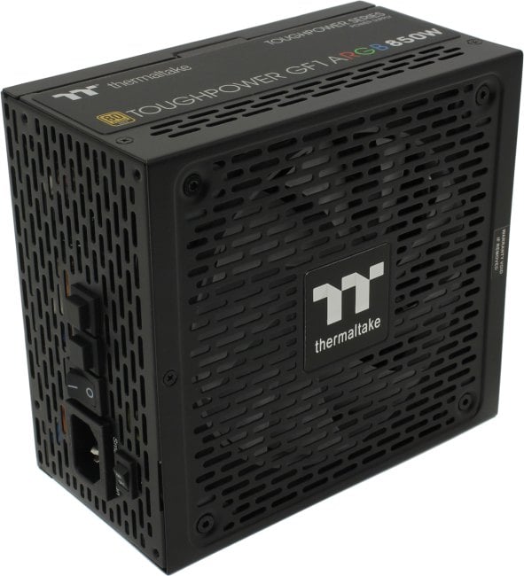 Блок питания Thermaltake ATX 850W Toughpower GF1 ARGB 80+ gold (24+4+4pin) APFC 140mm fan color LED 12xSATA Cab Manag RTL