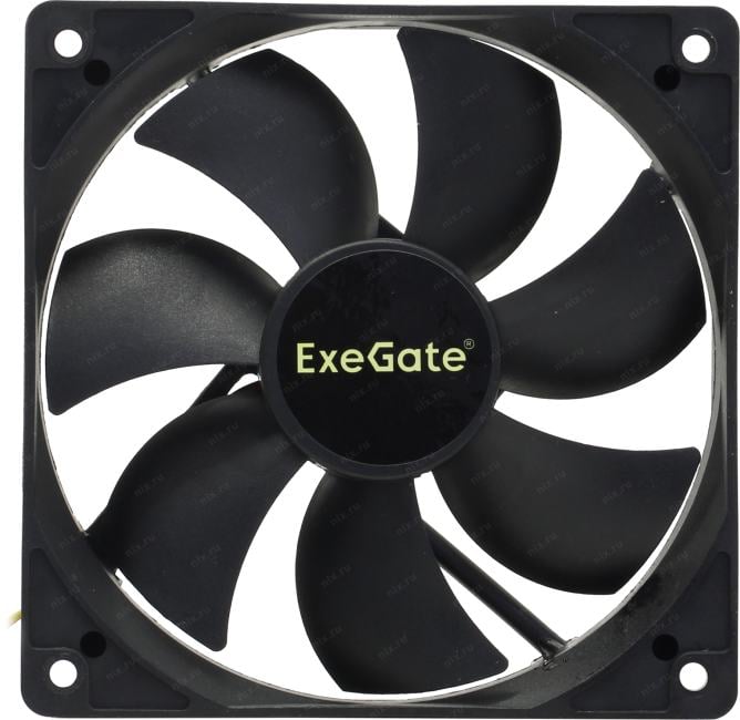 Exegate EX283387RUS Вентилятор ExeGate ExtraPower EP12025H3P, 120x120x25 мм, гидродинамический, 3pin, 1800RPM, 27dBA