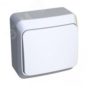 Schneider Electric BA10-004B ЭТЮД Переключатель одноклавишный наружный белый сх.6