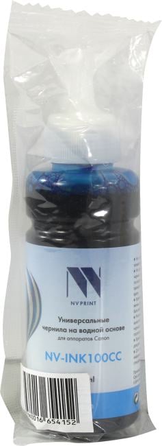 Чернила NV PRINT универсальные на водной основе NV-INK100CC для аппаратов Canon (100 ml) Cyan совместимые