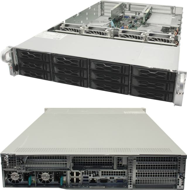 Платформа системного блока SuperMicro PIO-6029U-E1CR4-1-FT019 Платформа системного блока SuperMicro SYS-6029U-E1CR4 Power Supply: Intel H79286-011 1300W CSE-LA29UTS-R0NP-FT019, Change riser bracket to LP type