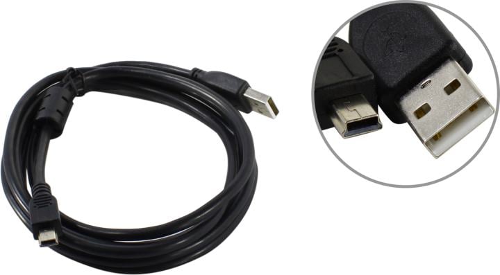 Cablexpert <CCF-USB2-AM5P-6> Кабель USB 2.0 AM --> mini-B  5P  1.8м  1 фильтр