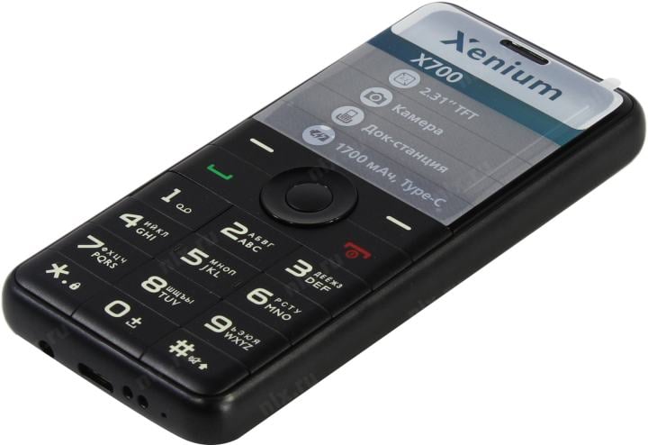 Мобильный телефон Xenium X700 красный моноблок 2Sim 2.31" 240x320 Nucleus 0.3Mpix GSM900/1800 MP3 FM microSD max32Gb