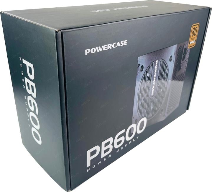 Блок питания Powercase PB600 (80 Plus Bronze, ATX 2.31, 600W, APFC, DC-DC, 120mm Fan) / PS-600B-DC