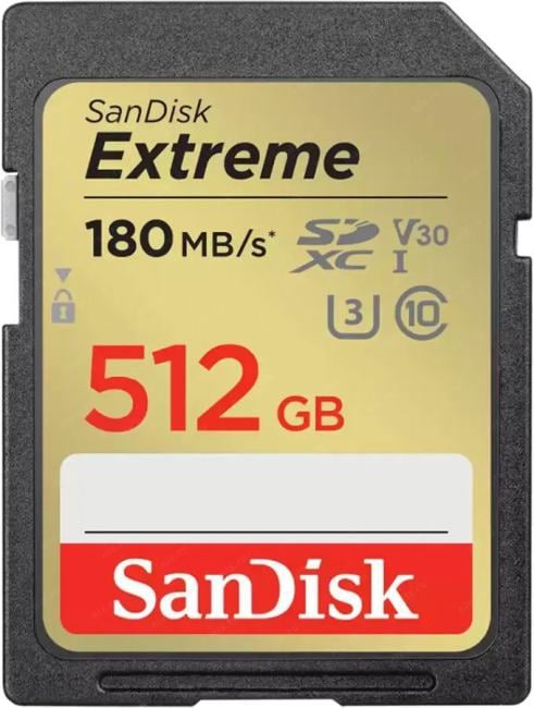 SanDisk Extreme <SDSDXVV-512G-GNCIN> SDXC Memory Card 512Gb  UHS-I U3 V30