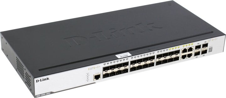 Коммутатор D-Link PROJ Управляемый L2 стекируемый коммутатор, 20x1000Base-X SFP, 4x10GBase-X SFP+, 4xCombo 1000Base-T/SFP, защита от статического электричества до 6 кВ, CLI, консольный порт RJ-45, RPS